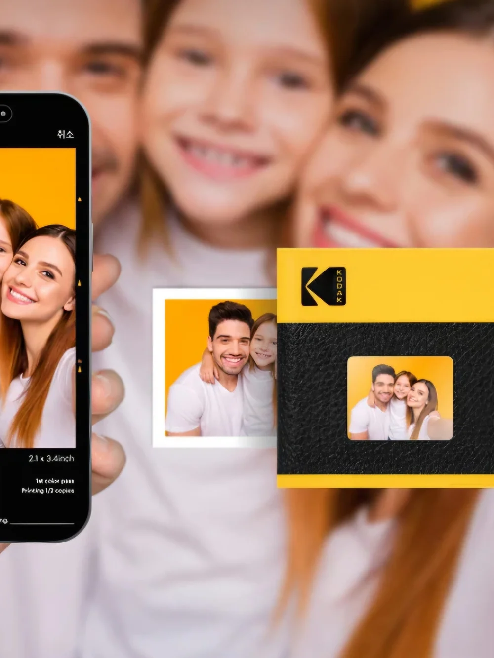 Kodak MS200 Instant Camera in Yellow and Black